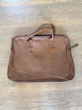 Campomaggi vintage Men's Brown genuine Leather Briefcase